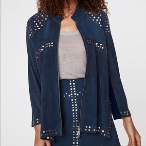 NWT Rebecca Minkoff 'Bali' Studded Suede Jacket